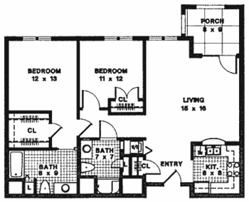Floorplan of Quarry Hill, Assisted Living, Nursing Home, Independent Living, CCRC, Camden, ME 4