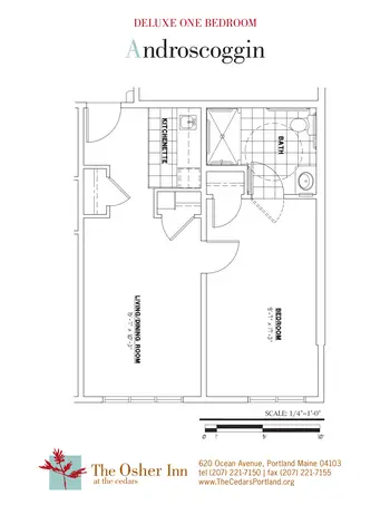 Floorplan of Thornton Oaks, Assisted Living, Nursing Home, Independent Living, CCRC, Brunswick, ME 2