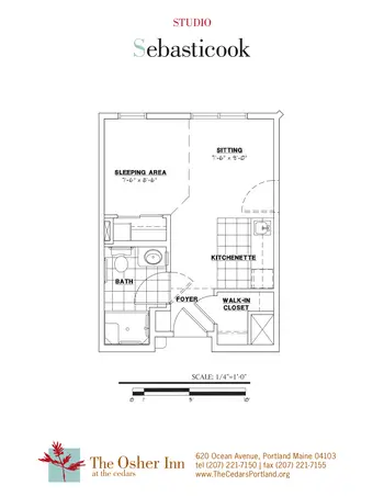 Floorplan of Thornton Oaks, Assisted Living, Nursing Home, Independent Living, CCRC, Brunswick, ME 8