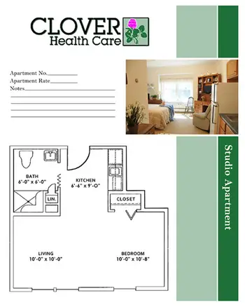 Floorplan of Clover Health Care, Assisted Living, Nursing Home, Independent Living, CCRC, Auburn, ME 3