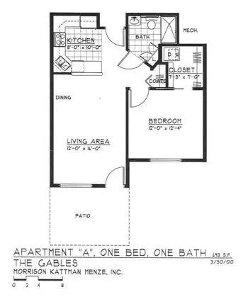 Floorplan of Thurston Woods, Assisted Living, Nursing Home, Independent Living, CCRC, Sturgis, MI 6