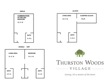 Floorplan of Thurston Woods, Assisted Living, Nursing Home, Independent Living, CCRC, Sturgis, MI 10