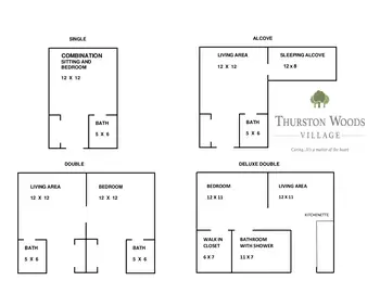 Floorplan of Thurston Woods, Assisted Living, Nursing Home, Independent Living, CCRC, Sturgis, MI 11