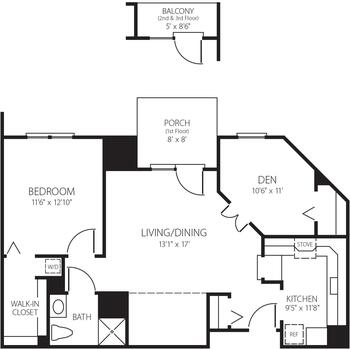 Floorplan of Canterbury on the Lake, Assisted Living, Nursing Home, Independent Living, CCRC, Waterford, MI 5