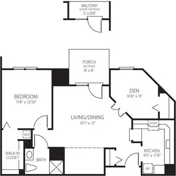 Floorplan of Canterbury on the Lake, Assisted Living, Nursing Home, Independent Living, CCRC, Waterford, MI 6
