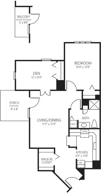 Floorplan of Canterbury on the Lake, Assisted Living, Nursing Home, Independent Living, CCRC, Waterford, MI 19