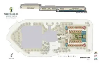 Campus Map of Cedarbrook of Bloomfield Hills, Assisted Living, Nursing Home, Independent Living, CCRC, Bloomfield Hills, MI 1