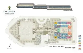 Campus Map of Cedarbrook of Bloomfield Hills, Assisted Living, Nursing Home, Independent Living, CCRC, Bloomfield Hills, MI 3