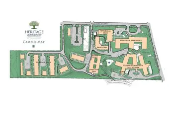 Campus Map of Heritage Community, Assisted Living, Nursing Home, Independent Living, CCRC, Kalamazoo, MI 2