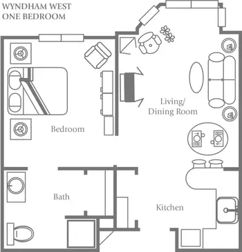 Floorplan of Heritage Community, Assisted Living, Nursing Home, Independent Living, CCRC, Kalamazoo, MI 2