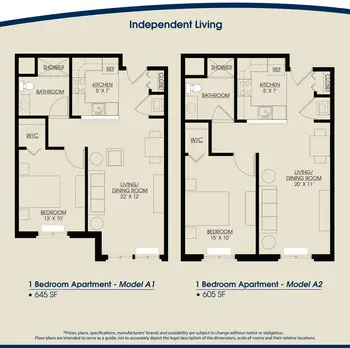 Floorplan of The Rivers Grosse Pointe, Assisted Living, Nursing Home, Independent Living, CCRC, Grosse Pointe Woods, MI 7