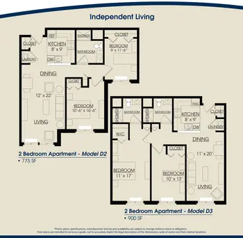 Floorplan of The Rivers Grosse Pointe, Assisted Living, Nursing Home, Independent Living, CCRC, Grosse Pointe Woods, MI 12