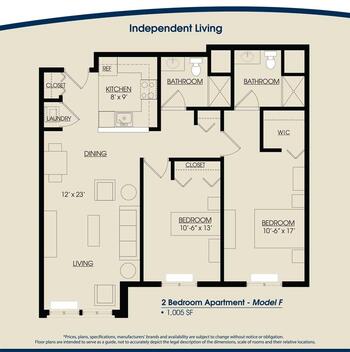 Floorplan of The Rivers Grosse Pointe, Assisted Living, Nursing Home, Independent Living, CCRC, Grosse Pointe Woods, MI 14
