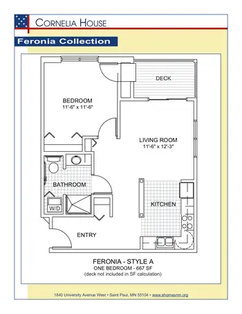 Floorplan of Episcopal Homes, Assisted Living, Nursing Home, Independent Living, CCRC, Saint Paul, MN 6