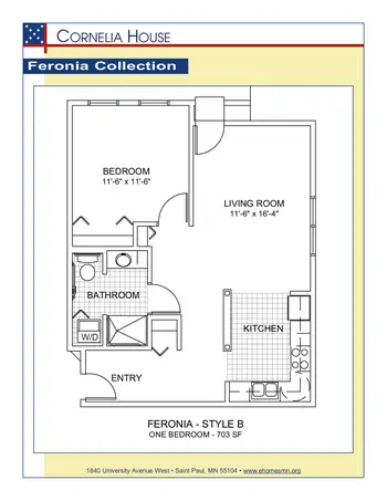 Floorplan of Episcopal Homes, Assisted Living, Nursing Home, Independent Living, CCRC, Saint Paul, MN 7