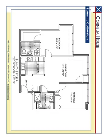 Floorplan of Episcopal Homes, Assisted Living, Nursing Home, Independent Living, CCRC, Saint Paul, MN 16