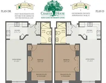 Floorplan of Charter House Mayo Clinic Retirement Living, Assisted Living, Nursing Home, Independent Living, CCRC, Rochester, MN 15