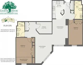 Floorplan of Charter House Mayo Clinic Retirement Living, Assisted Living, Nursing Home, Independent Living, CCRC, Rochester, MN 18