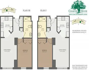 Floorplan of Charter House Mayo Clinic Retirement Living, Assisted Living, Nursing Home, Independent Living, CCRC, Rochester, MN 20