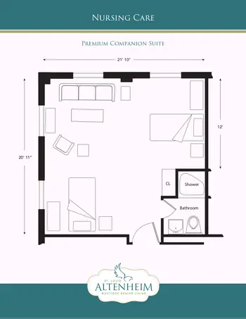 Floorplan of Altenheim St. Louis, Assisted Living, Nursing Home, Independent Living, CCRC, Saint Louis, MO 5