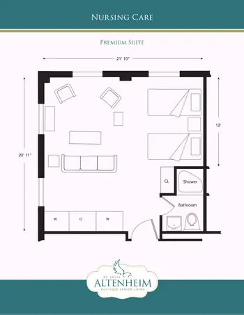 Floorplan of Altenheim St. Louis, Assisted Living, Nursing Home, Independent Living, CCRC, Saint Louis, MO 4