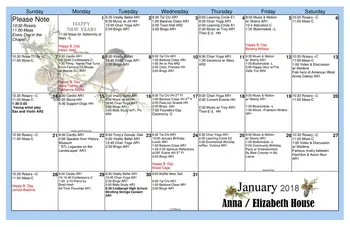Activity Calendar of The Sarah Community, Assisted Living, Nursing Home, Independent Living, CCRC, Bridgeton, MO 7