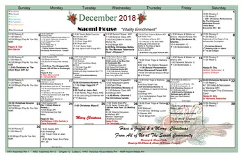 Activity Calendar of The Sarah Community, Assisted Living, Nursing Home, Independent Living, CCRC, Bridgeton, MO 11