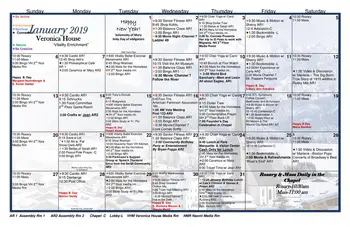Activity Calendar of The Sarah Community, Assisted Living, Nursing Home, Independent Living, CCRC, Bridgeton, MO 15