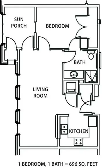 Floorplan of Armour Oaks, Assisted Living, Nursing Home, Independent Living, CCRC, Kansas City, MO 5