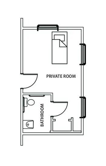 Floorplan of Armour Oaks, Assisted Living, Nursing Home, Independent Living, CCRC, Kansas City, MO 7