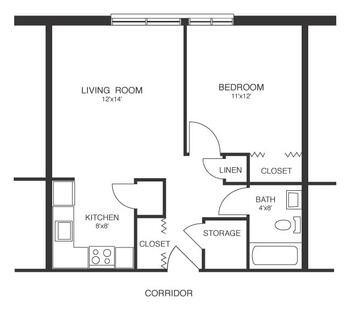 Floorplan of Beth Haven, Assisted Living, Nursing Home, Independent Living, CCRC, Hannibal, MO 1