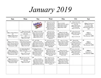 Activity Calendar of Chateau Girardeau, Assisted Living, Nursing Home, Independent Living, CCRC, Cape Girardeau, MO 2