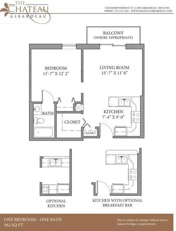 Floorplan of Chateau Girardeau, Assisted Living, Nursing Home, Independent Living, CCRC, Cape Girardeau, MO 14