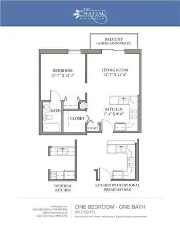 Floorplan of Chateau Girardeau, Assisted Living, Nursing Home, Independent Living, CCRC, Cape Girardeau, MO 3