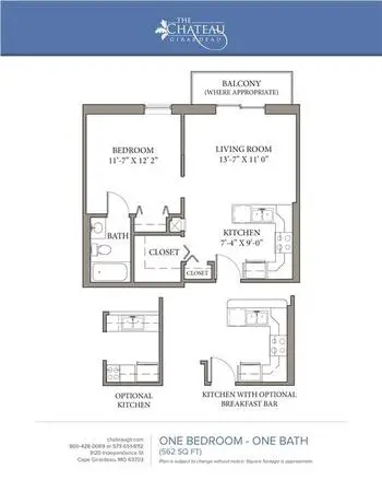 Floorplan of Chateau Girardeau, Assisted Living, Nursing Home, Independent Living, CCRC, Cape Girardeau, MO 4