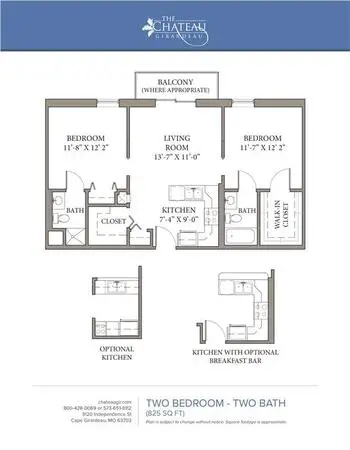 Floorplan of Chateau Girardeau, Assisted Living, Nursing Home, Independent Living, CCRC, Cape Girardeau, MO 7