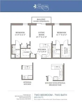 Floorplan of Chateau Girardeau, Assisted Living, Nursing Home, Independent Living, CCRC, Cape Girardeau, MO 8