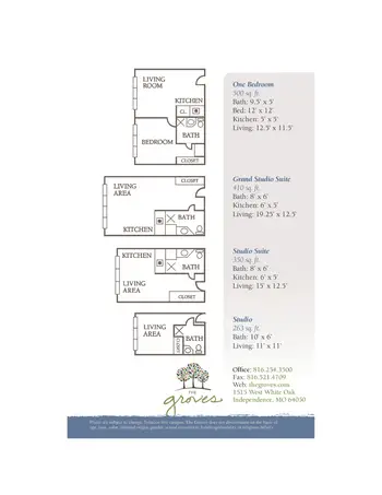 Floorplan of The Groves, Assisted Living, Nursing Home, Independent Living, CCRC, Independence, MO 18