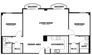 Floorplan of Kingswood, Assisted Living, Nursing Home, Independent Living, CCRC, Kansas City, MO 16