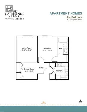 Floorplan of St. Catherine Village, Assisted Living, Nursing Home, Independent Living, CCRC, Madison, MS 1