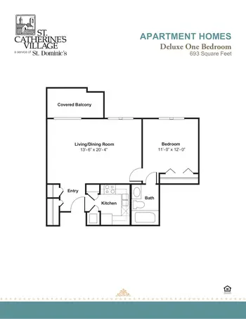 Floorplan of St. Catherine Village, Assisted Living, Nursing Home, Independent Living, CCRC, Madison, MS 4
