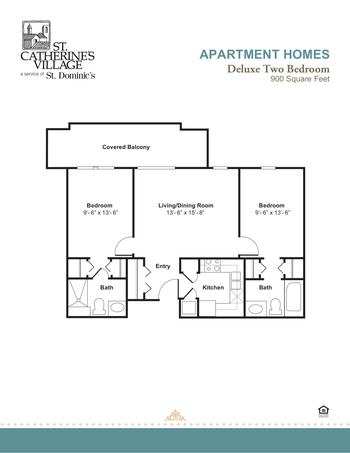 Floorplan of St. Catherine Village, Assisted Living, Nursing Home, Independent Living, CCRC, Madison, MS 5