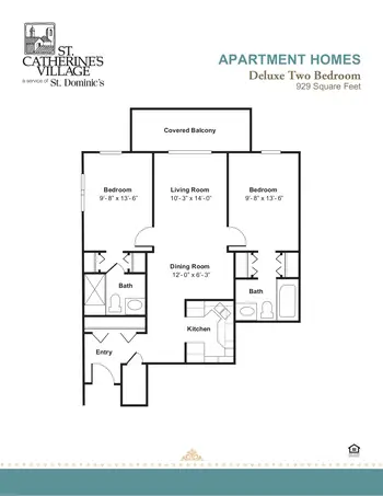 Floorplan of St. Catherine Village, Assisted Living, Nursing Home, Independent Living, CCRC, Madison, MS 6