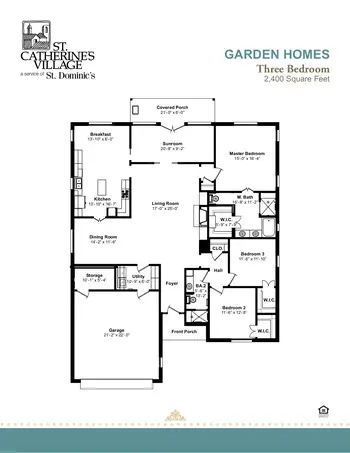 Floorplan of St. Catherine Village, Assisted Living, Nursing Home, Independent Living, CCRC, Madison, MS 10
