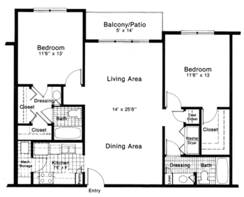 Floorplan of The Orchard, Assisted Living, Nursing Home, Independent Living, CCRC, Ridgeland, MS 3