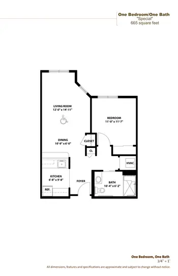 Floorplan of Immanuel Lutheran Communities, Assisted Living, Nursing Home, Independent Living, CCRC, Kalispell, MT 4