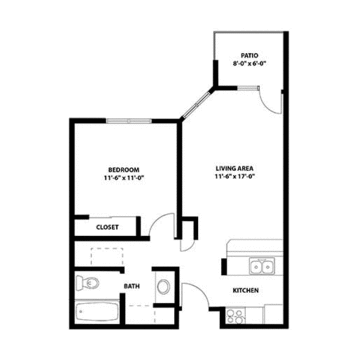 Floorplan of Immanuel Lutheran Communities, Assisted Living, Nursing Home, Independent Living, CCRC, Kalispell, MT 10