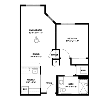 Floorplan of Immanuel Lutheran Communities, Assisted Living, Nursing Home, Independent Living, CCRC, Kalispell, MT 15