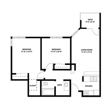 Floorplan of Immanuel Lutheran Communities, Assisted Living, Nursing Home, Independent Living, CCRC, Kalispell, MT 18