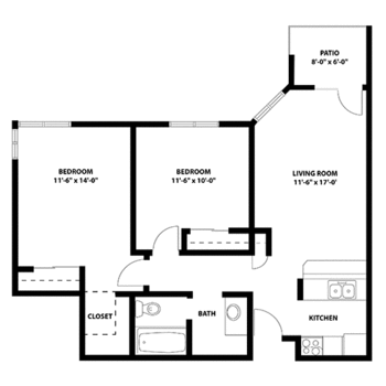 Floorplan of Immanuel Lutheran Communities, Assisted Living, Nursing Home, Independent Living, CCRC, Kalispell, MT 17